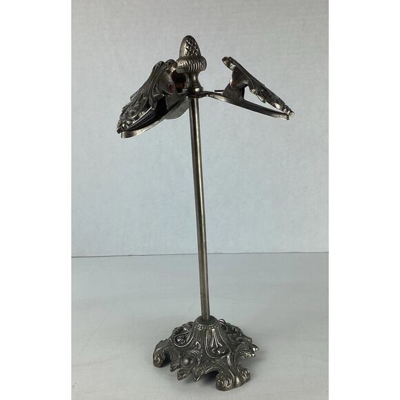 Vintage Victorian Note Card Clip Three Clips Stand Business Card Holder - Picture 1 of 5